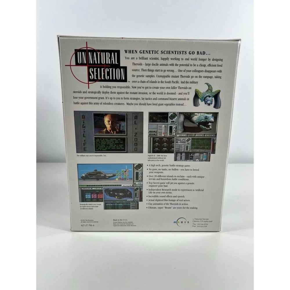 UnNatural Selection (PC, 1993), BIG BOX PC GAME, Sealed